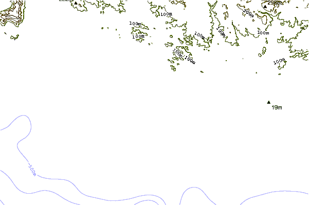 Litoral ao redor Rio Papagayo