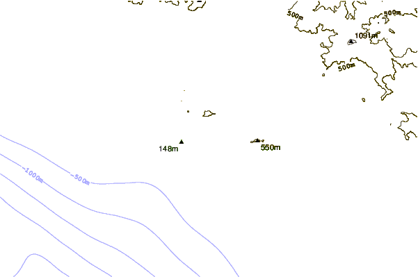 Litoral ao redor La Roche Percee (Bonhomme de Bourail)