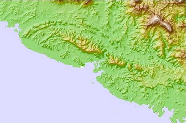 Locais de surf localizados perto de La Roche Percee (Bonhomme de Bourail)