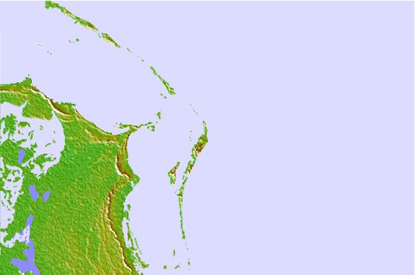 Locais de surf localizados perto de Rush reef