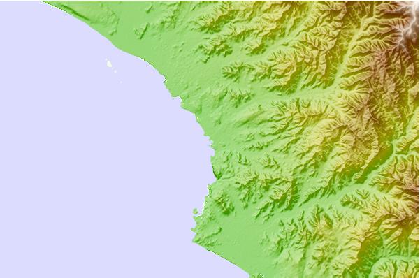 Locais de surf localizados perto de San Bartolo - Derechitas