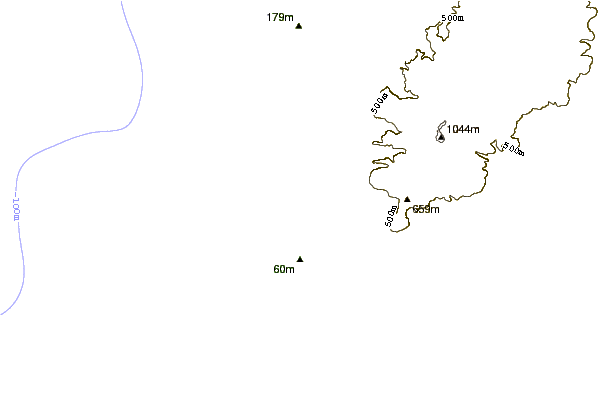 Litoral ao redor Santa Caterina