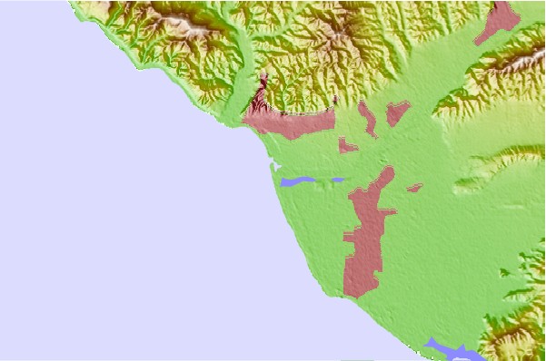 Locais de surf localizados perto de Santa Clara Rivermouth