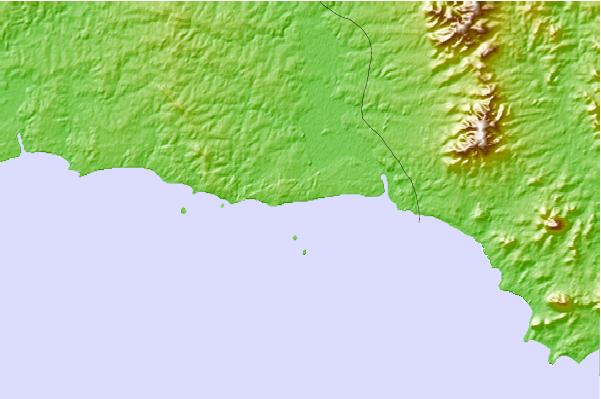 Locais de surf localizados perto de Santa Lucia del Este