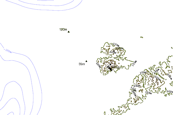 Litoral ao redor Sesako Island