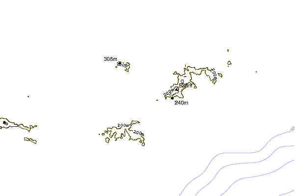 Litoral ao redor Smugglers cove