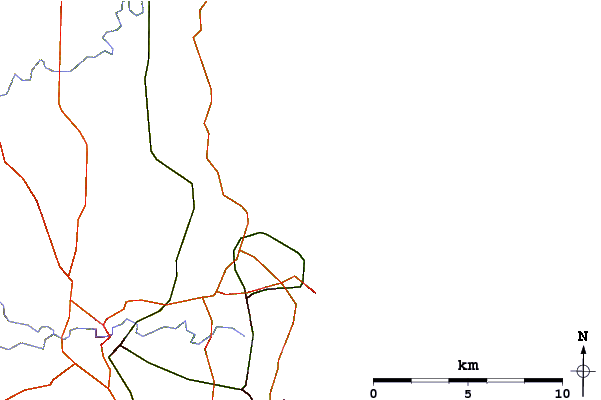 Estradas e rios ao redor SnabPoint