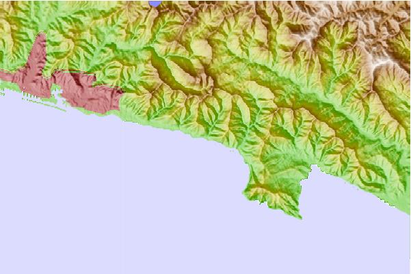Locais de surf localizados perto de Sori Point