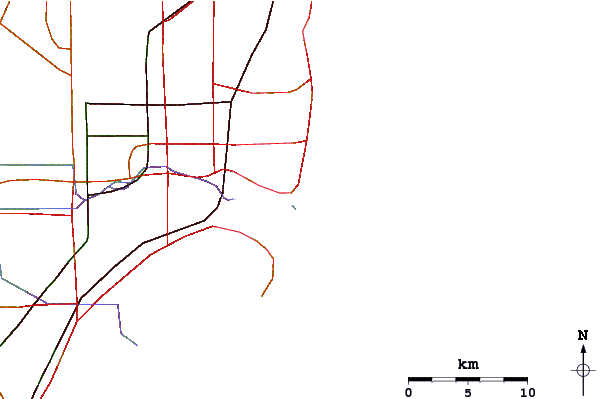 Estradas e rios ao redor South Beach (Miami)