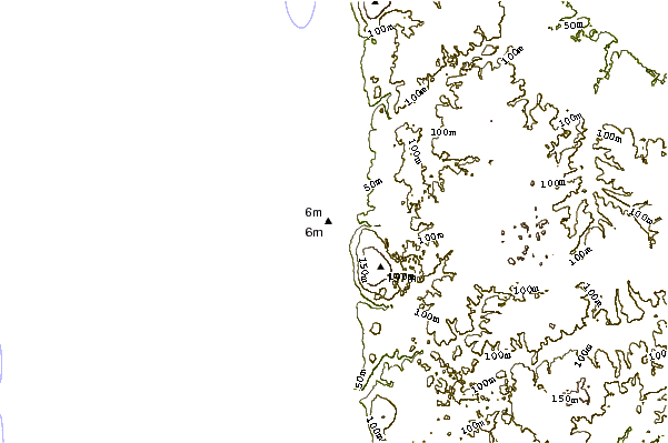 Litoral ao redor South Point