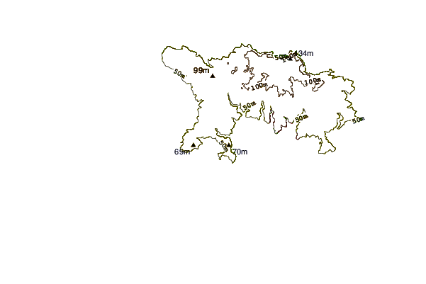 Litoral ao redor St Brelade's Bay