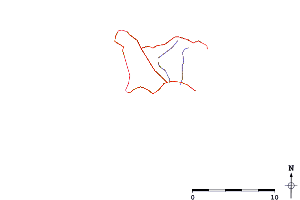 Estradas e rios ao redor St Brelade's Bay