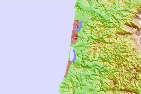 Locais de surf localizados perto de Taft (Siltetz River)