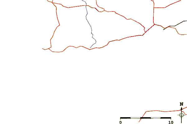 Estradas e rios ao redor Dalbosc'h