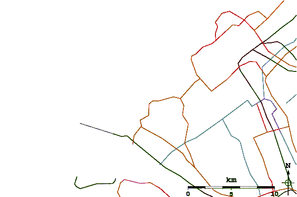 Estradas e rios ao redor Ter Heijde