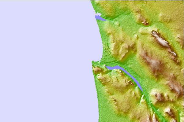 Locais de surf localizados perto de The Point (Elands Bay)