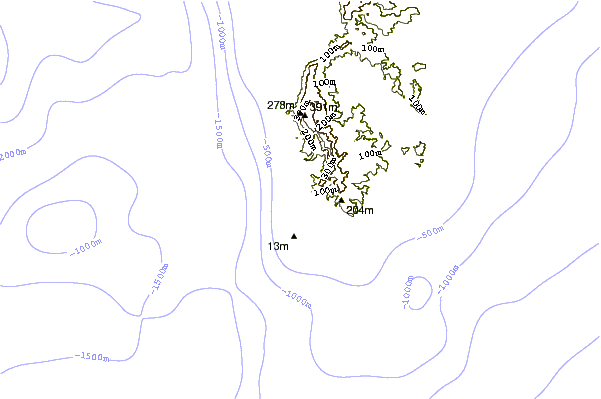 Litoral ao redor Tubeys/Point Death