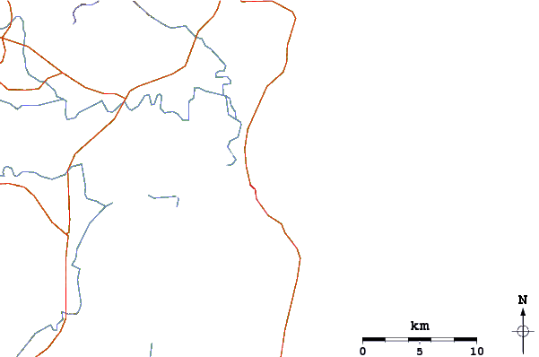 Estradas e rios ao redor Tuncurry-North Wall