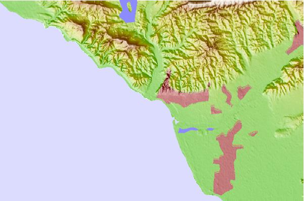 Locais de surf localizados perto de Ventura Point
