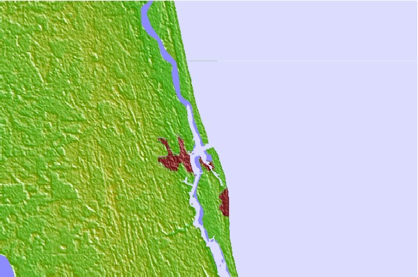 Locais de surf localizados perto de Vilano Jetty