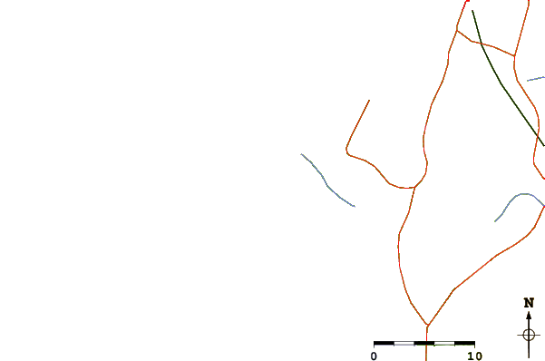 Estradas e rios ao redor Islote Zarate
