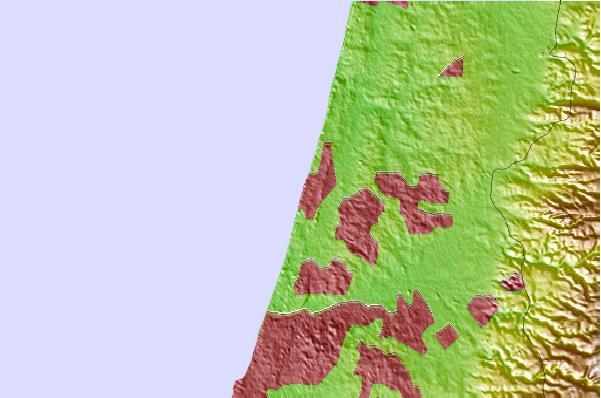 Locais de surf localizados perto de Zvulun Beach